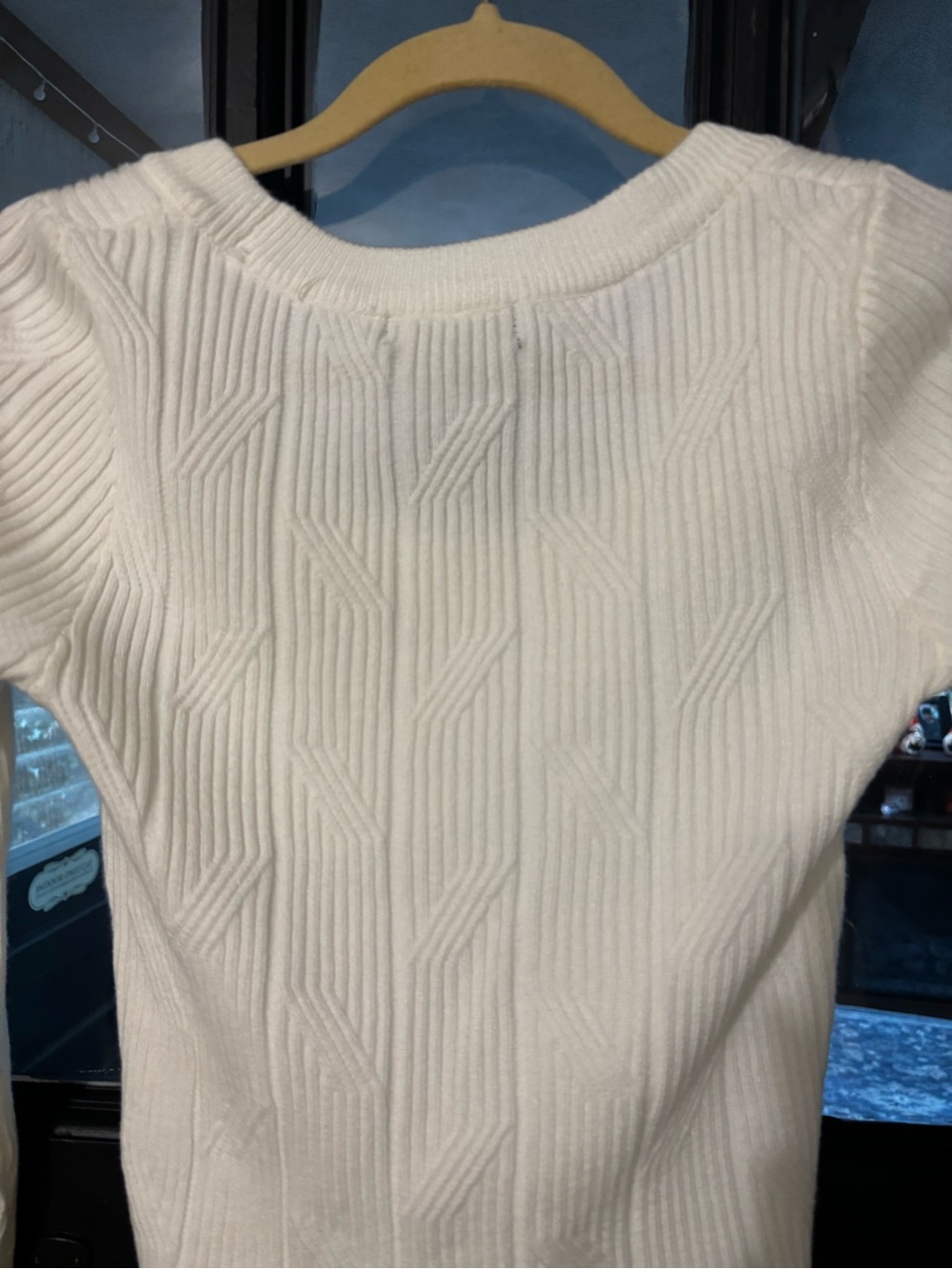 Lulu's Cream Ribbed Scoop-Neck Sweater - Picture 6 of 6